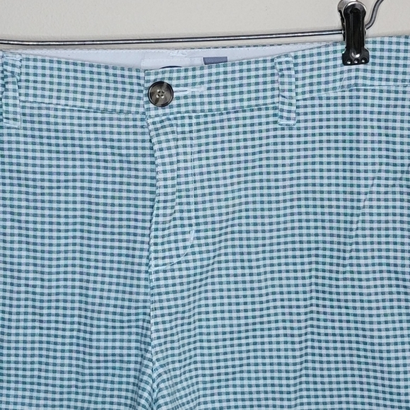 Old Navy | Green & White Gingham Check Shorts Size 12 - Picture 2 of 4